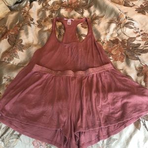 Victoria secret lounge pajama shorts set